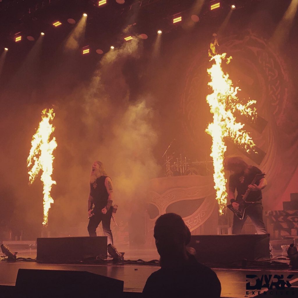 Pyrotechnics at the Amon Amarth Concert